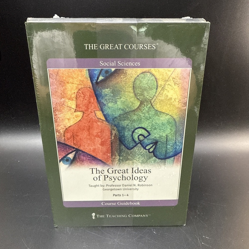 The Great Courses: The Great Ideas of Psychology 8-Disc DVD Set & Guidebook NEW